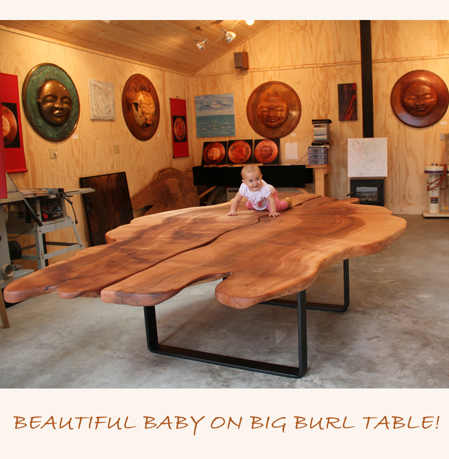 Beautiful Big Burl Table!